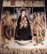 Madonna Enthroned with the Infant Christ, St Peter and St Michael